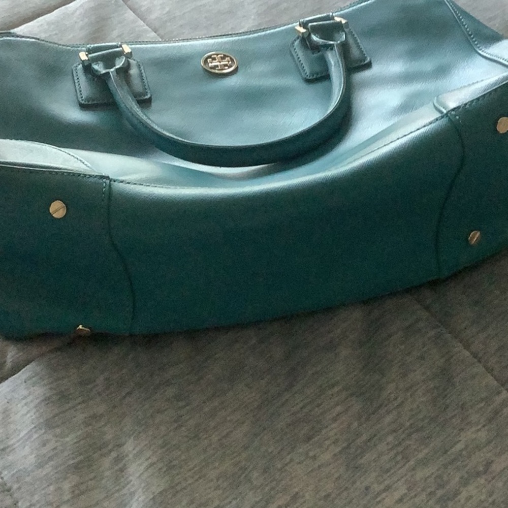 Tory Burch Blue Satchel - Picture 4 of 10